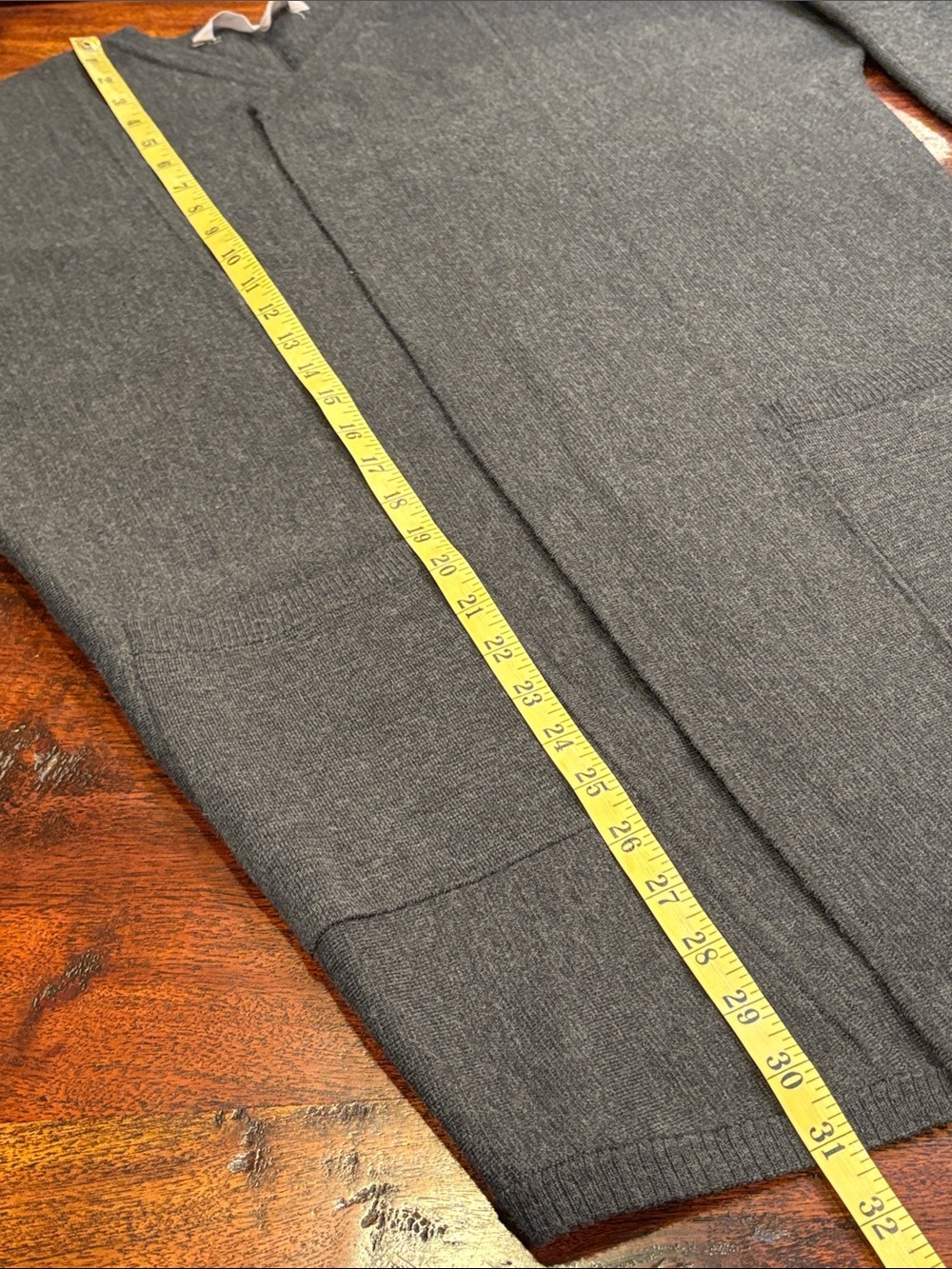 Athleta Merino Wool Blend Chill Chaser Charcoal Grey Cocoon Cardigan Sweater XXS - Picture 13 of 13